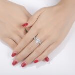 2 Pieces Oval Shape Rings Set