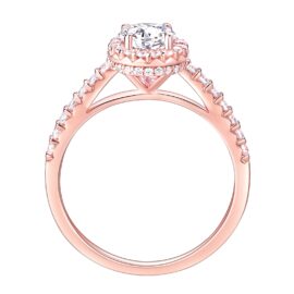 Rose Gold Wedding Ring Set