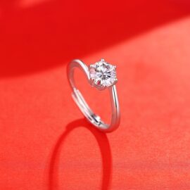 1.0Ct VVS1 Moissanite  Rings