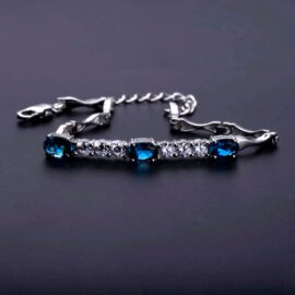 Natural London Blue Topaz  Bracelet