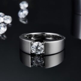 Solitaire Moissanite  Diamond Ring