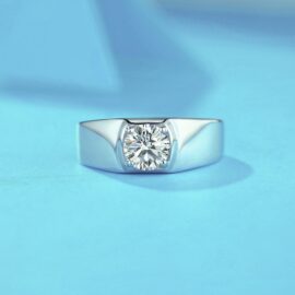 Moissanite Diamond Adjustable Ring