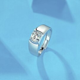 Moissanite Diamond Adjustable Ring