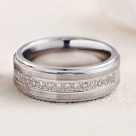Wedding Band Tungsten Carbide Ring